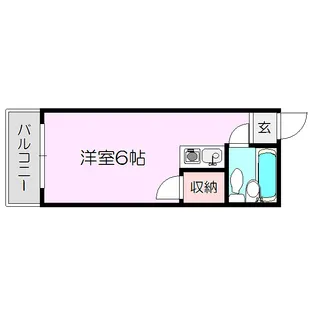 1Rの間取り画像