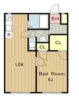 ポルシェ聖蹟桜ヶ丘II【1階】の間取り