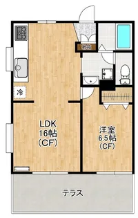 ハイム北見方【1階】の間取り