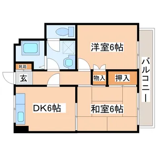 宮町ハイツ【3階】の間取り