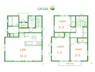 神奈川県茅ヶ崎市柳島2【一戸建】の間取り