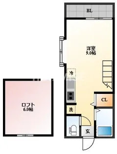 エスポワール本尾【1階】の間取り