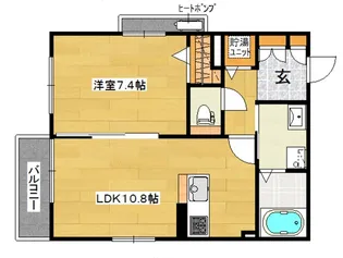 富ハウス【2階】の間取り