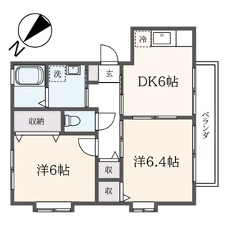 クレール浜田山【2階】の間取り