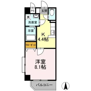 アベニューあいざわ【4階】の間取り