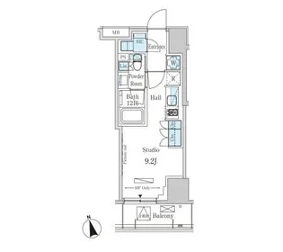 パークアクシス南青山七丁目【10階】の間取り