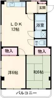 ときわハイツ【1階】の間取り