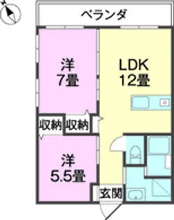 Ryuse(リューセ)【4階】の間取り