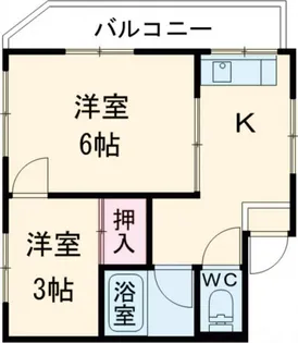 ニュー横井【3階】の間取り