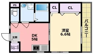 兵庫県尼崎市武庫川町4【マンション】の間取り