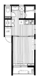 ルミナス戸山【2階】の間取り