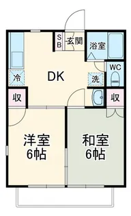 ガーデンヒルズ薬園台【2階】の間取り