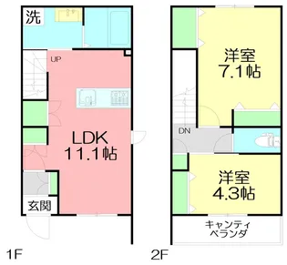 神奈川県平塚市桜ケ丘【マンション】の間取り