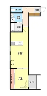 女池8丁目アパート【1階】の間取り
