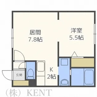 ブロッサムII【4階】の間取り