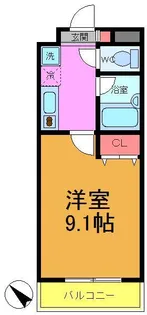 リバレイン【4階】の間取り