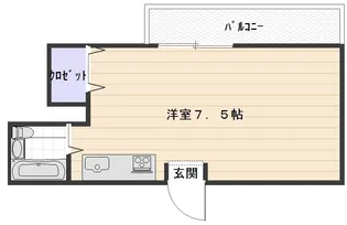 1Rの間取り画像
