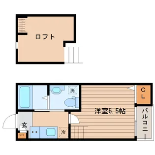 CHEERLIVE 仙台幸町(チアリブセンダイサイワイチョウ)【2階】の間取り