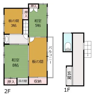 東京都豊島区雑司が谷3【一戸建】の間取り
