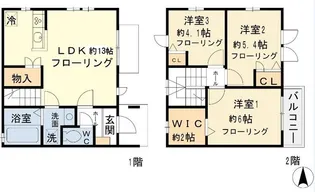 東京都世田谷区赤堤3【一戸建】の間取り
