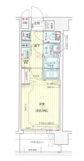 プレサンス大阪都島エレナード【5階】の間取り