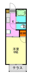 マミエール日栄【1階】の間取り