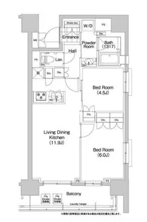コンフォリア秋葉原EAST【5階】の間取り