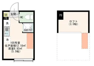 ハーモニーテラス桜台VIII【1階】の間取り