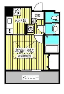 HF仙台レジデンスEAST【7階】の間取り