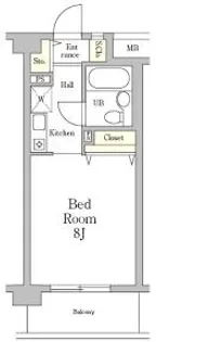 ミレニアム北浦和A【4階】の間取り
