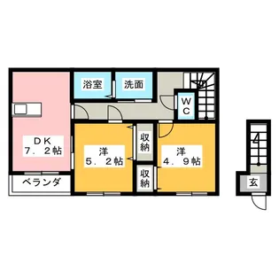 ラッキーコート【2階】の間取り