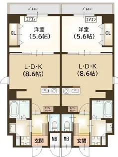 協栄ビル【5階】の間取り