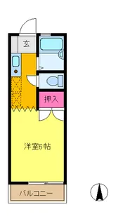 エスポワール壱番館【1階】の間取り