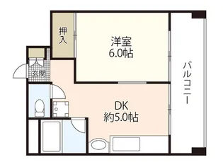 フドウ庚午ハイツ・プレゼンスビル【7階】の間取り