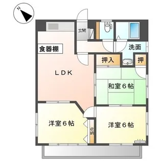 セーフティーメゾン新富士【1階】の間取り