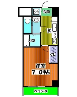 クリスタルコート【3階】の間取り