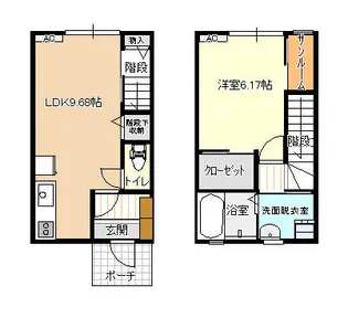 富山県黒部市荻生【一戸建】の間取り