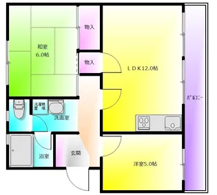 ニュー志紀ハイツ【3階】の間取り