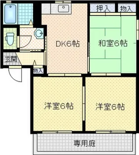 メゾン・ド・MK壱番館・弐番館【1階】の間取り