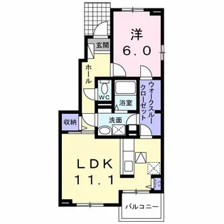 ユニゾンヒル【1階】の間取り