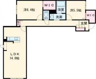 クオリスタ尾畑 B【1階】の間取り