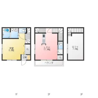 神奈川県横浜市都筑区東山田町【一戸建】の間取り