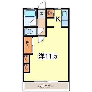 ジェニファー矢巾【2階】の間取り