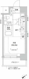 RELUXIA横濱反町【5階】の間取り