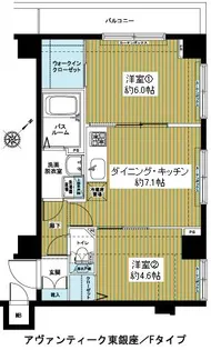 ZOOM東銀座【3階】の間取り