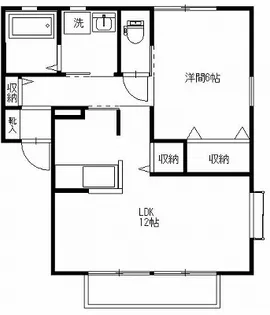 フローラルカーサB【2階】の間取り
