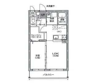 ロゼア鶴崎駅前【2階】の間取り