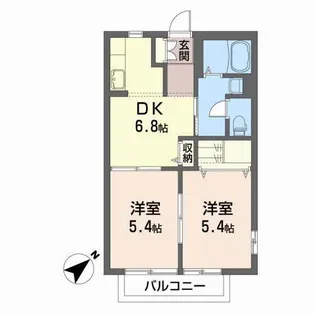グランドゥール レーブ【2階】の間取り