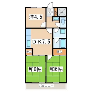 クイーンハイツ静峰【2階】の間取り