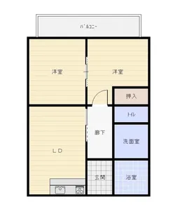 コーポサンシャイン【2階】の間取り